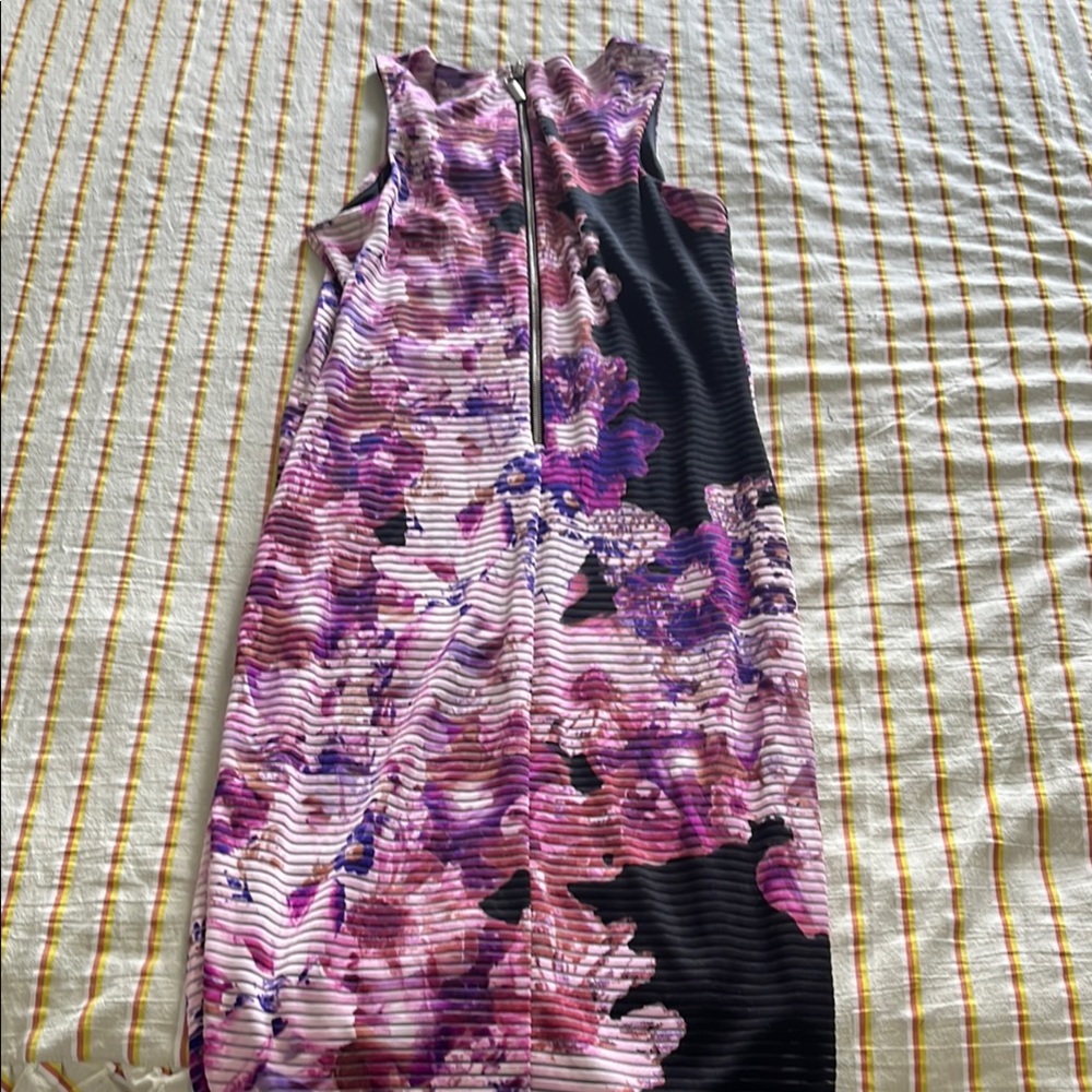 RARELY WORN Purple Midi Wiggle Dress from Jennifer Lopez